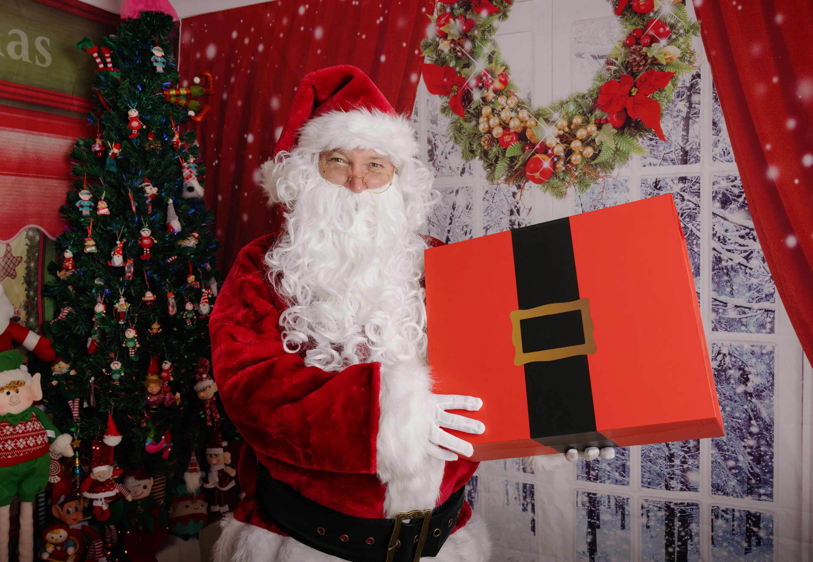 Professional Plush Santa Suit Plus Size Mens Christmas Costume - Image 5
