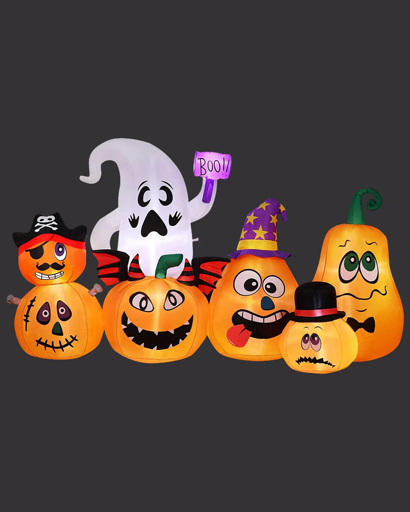 Pumpkin Family Lawn Inflatable 2.2m - Image 3