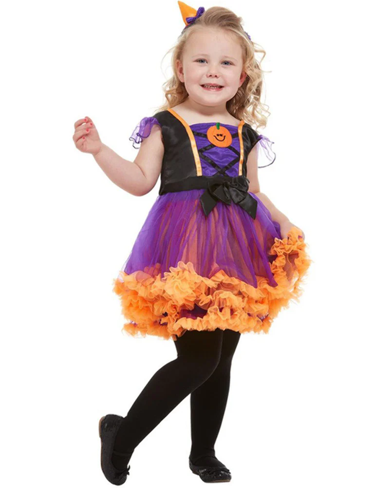 Pumpkin Witch Toddler Costume - Image 2