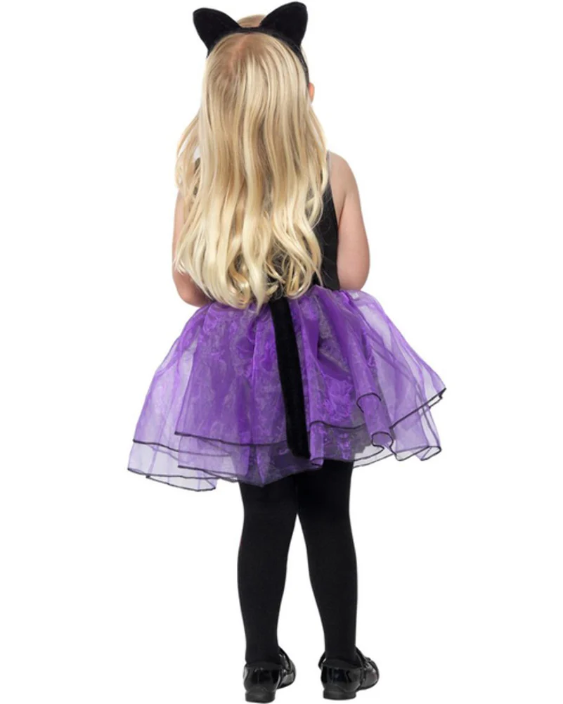 Purple Cat Tutu Dress Toddler Costume - Image 2