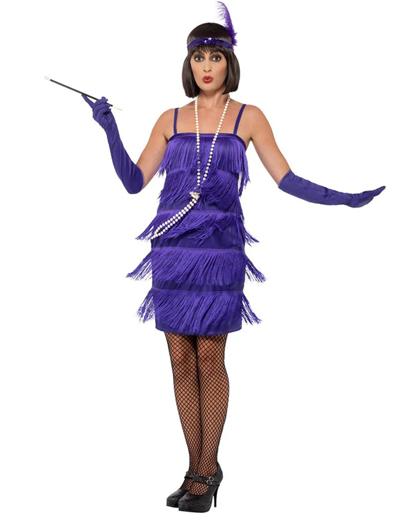 20s Purple Flapper Womens Costume - Image 2
