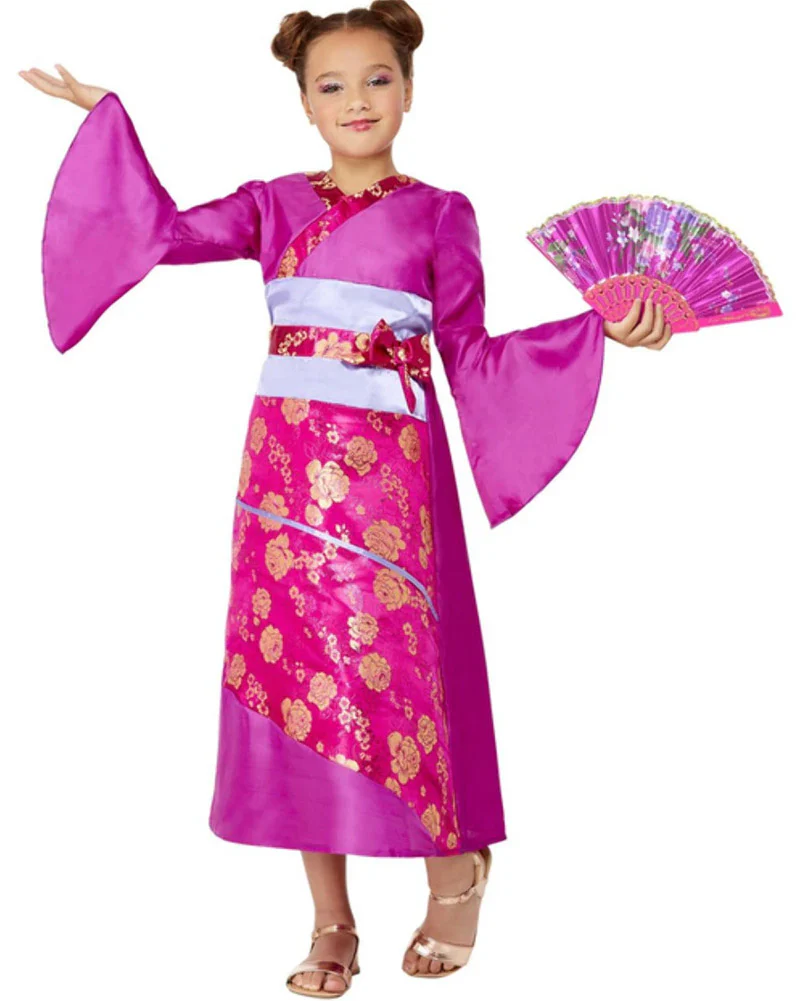 Purple Geisha Girls Costume - Image 2