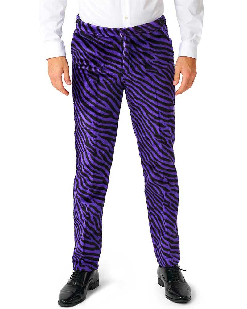 Purple Pimp Faux Fur Mens Suitmeister - Image 4