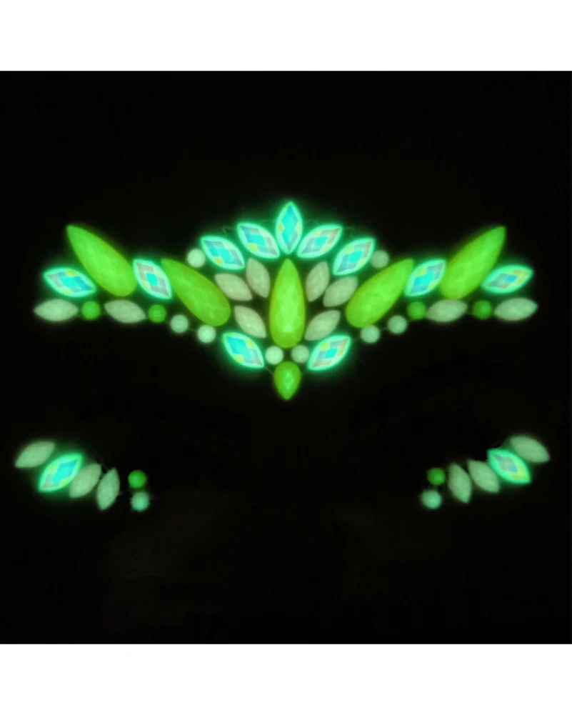 Queen Glow in the Dark Face Jewels - Image 3