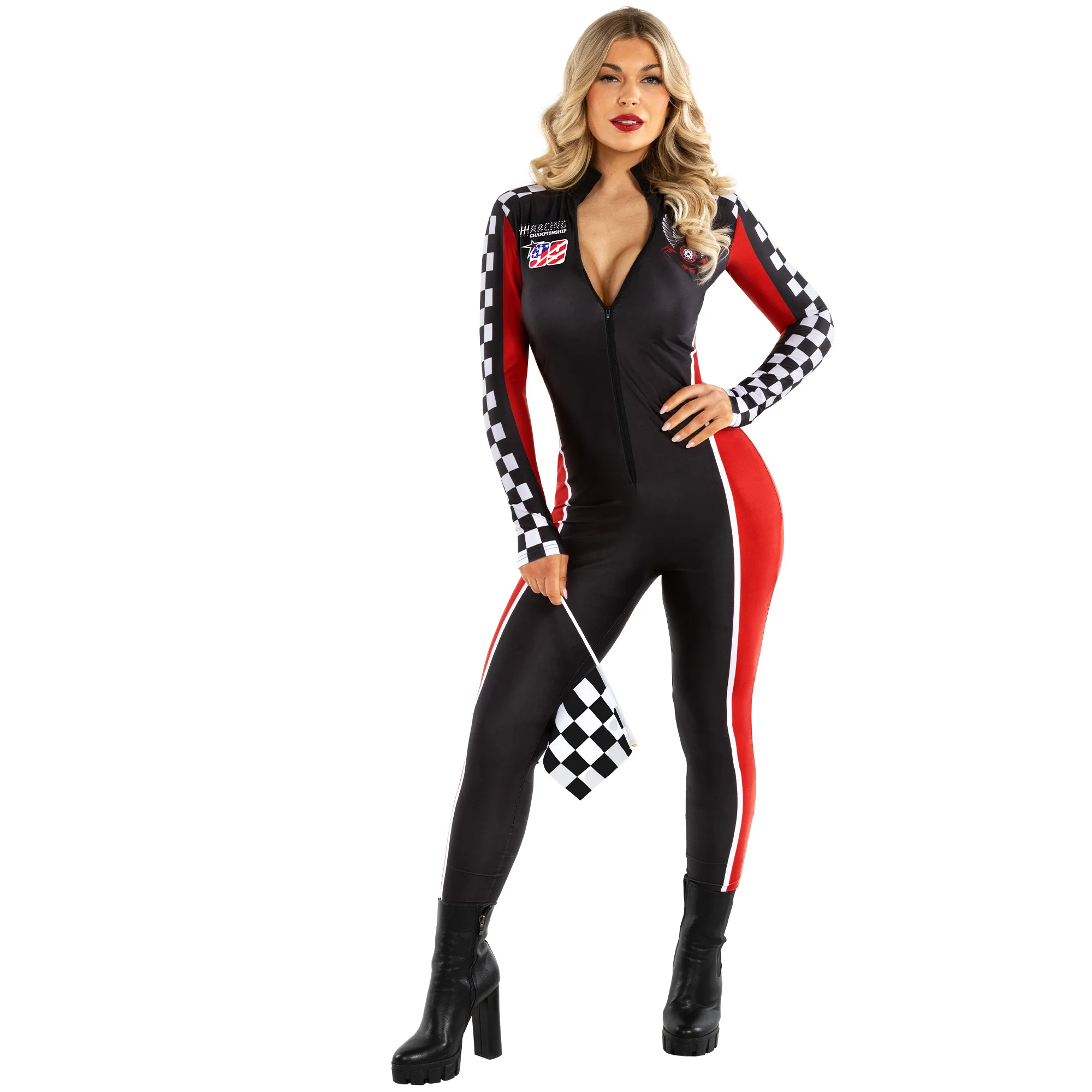 Racer Bodysuit Womens Costume Size 12-14