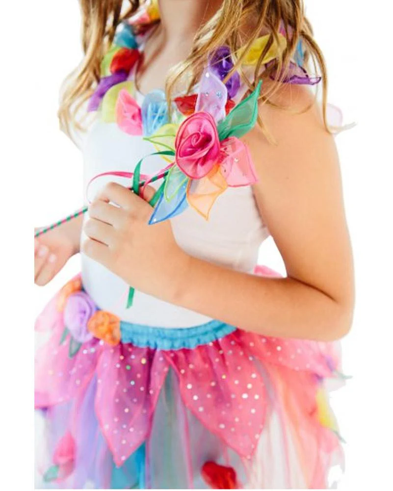 Rainbow Bloom Kids Skirt - Image 2