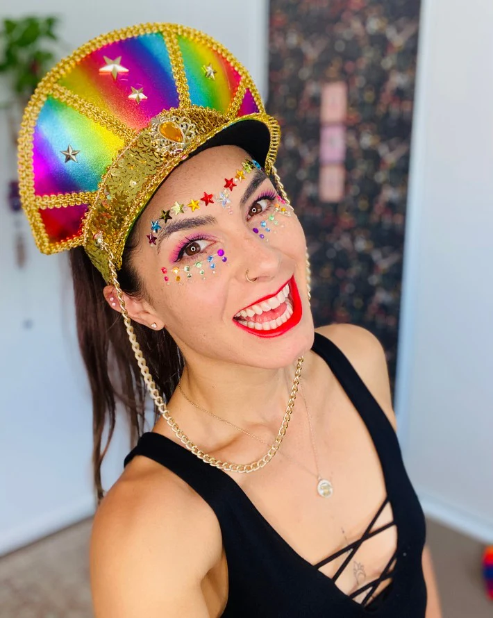 Rainbow Festival Visor - Image 4