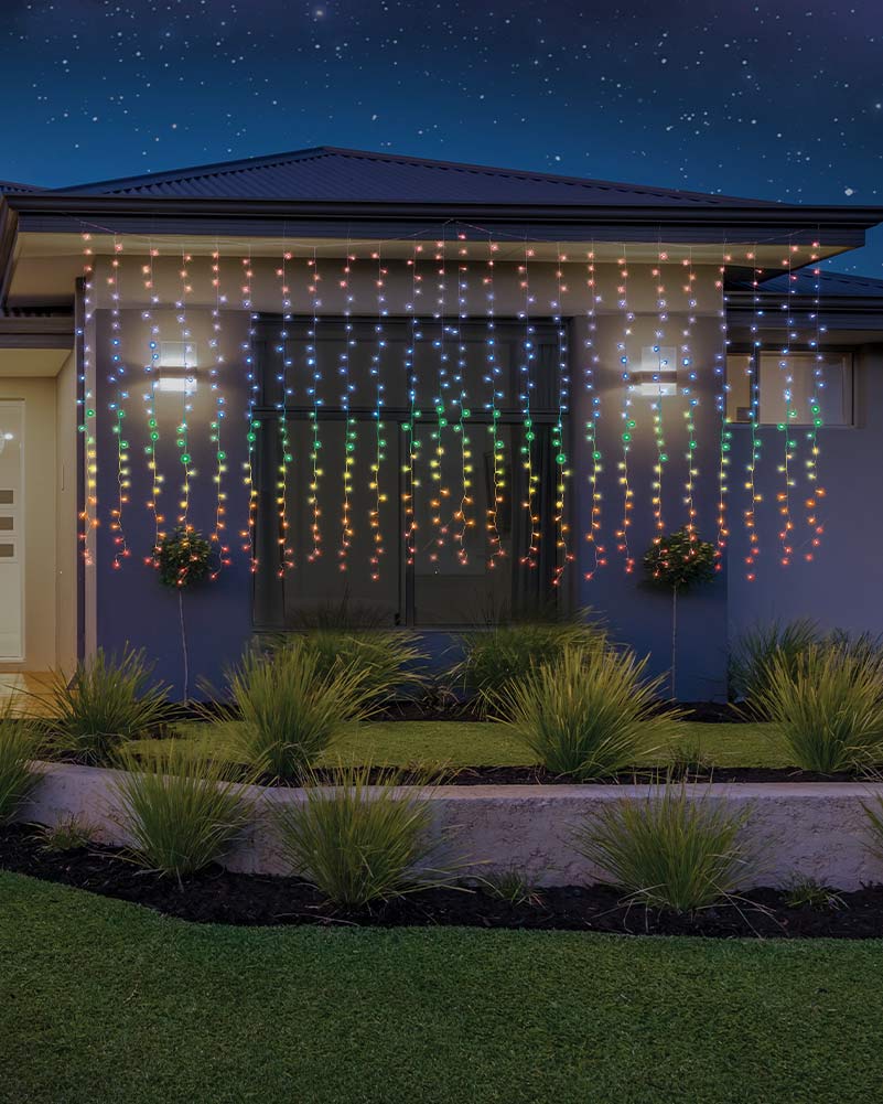 Rainbow LED Flashing Curtain 3.6m - Image 2