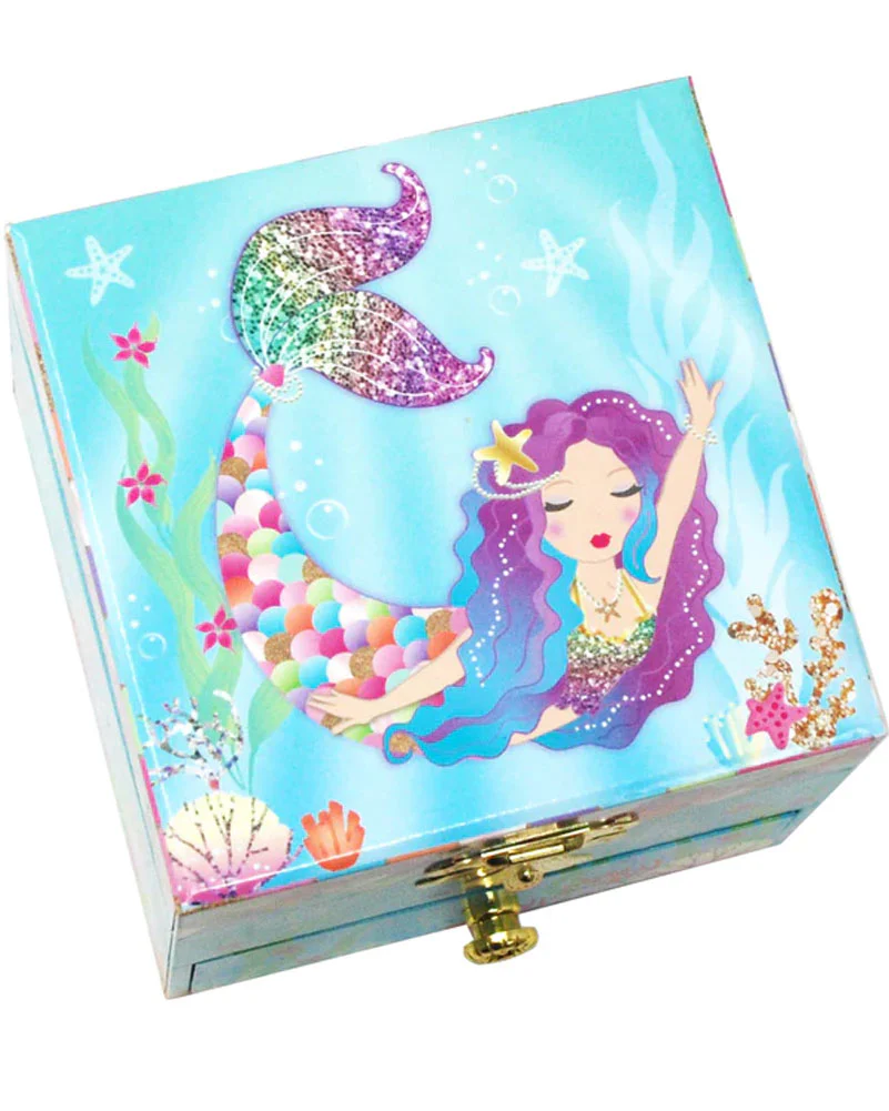 Rainbow Mermaid Small Musical Jewellery Box - Image 3