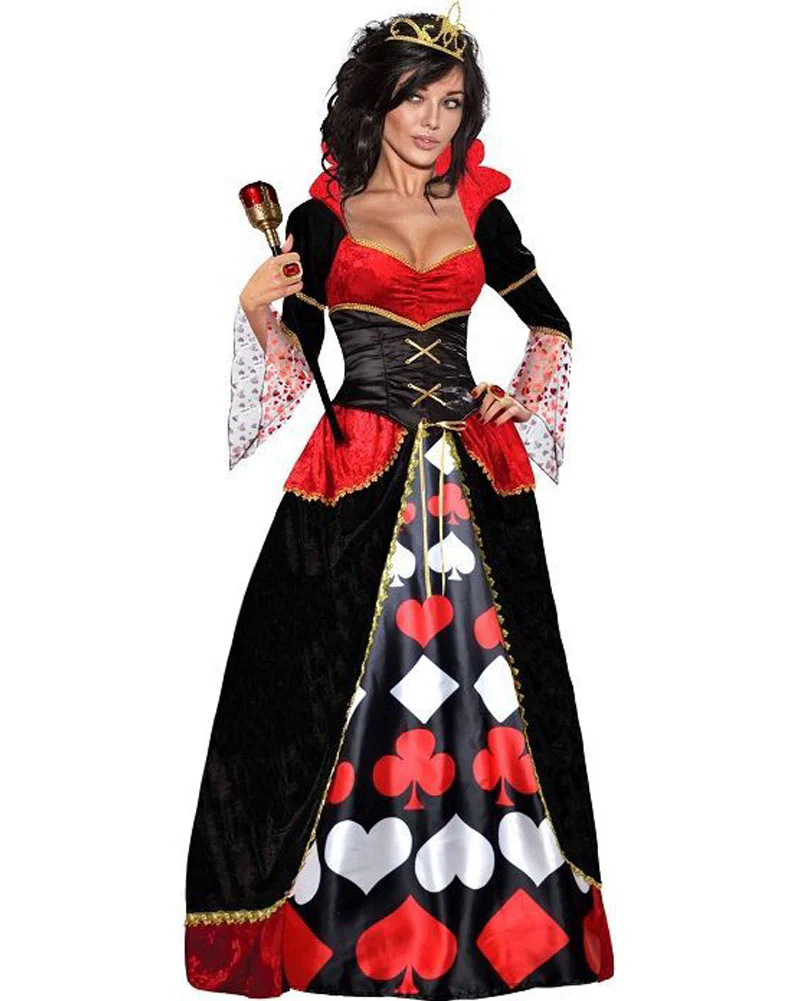 Red and Black Queen of Hearts Womens Costume