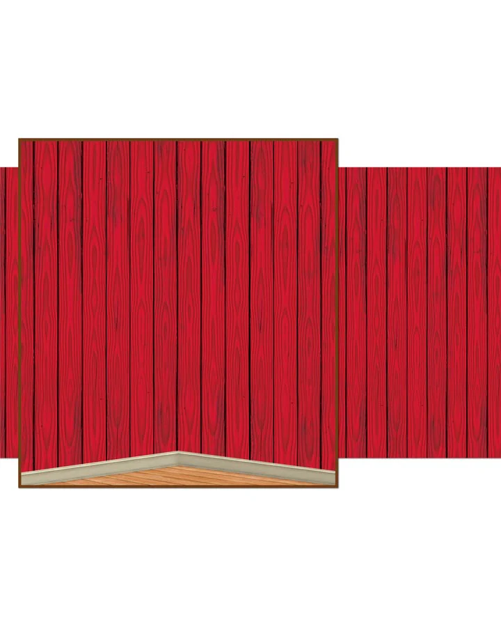 Red Barn Room Roll Backdrop