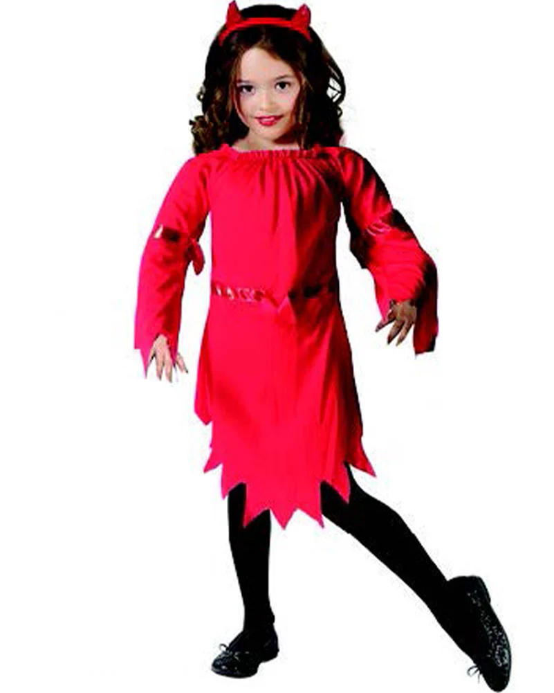 Red Devil Girls Costume - Image 2