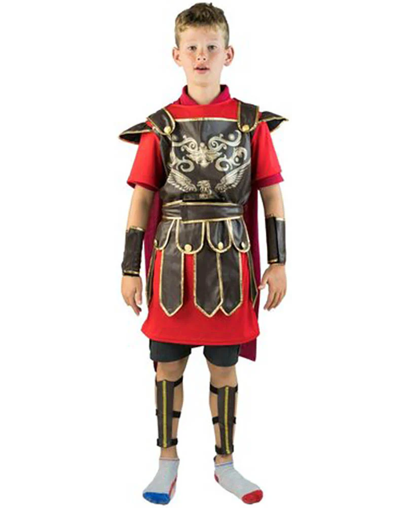 Red Gladiator Kids Costume