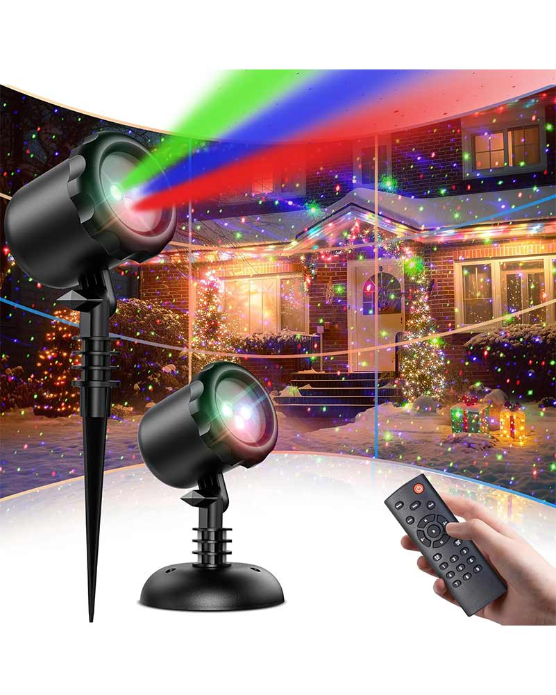 Red Green and Blue Dots Motion Laser Light with Remote Control - Image 8