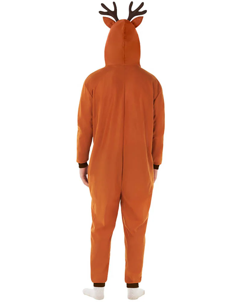 Red Nosed Reindeer Adult Onesie - Image 2
