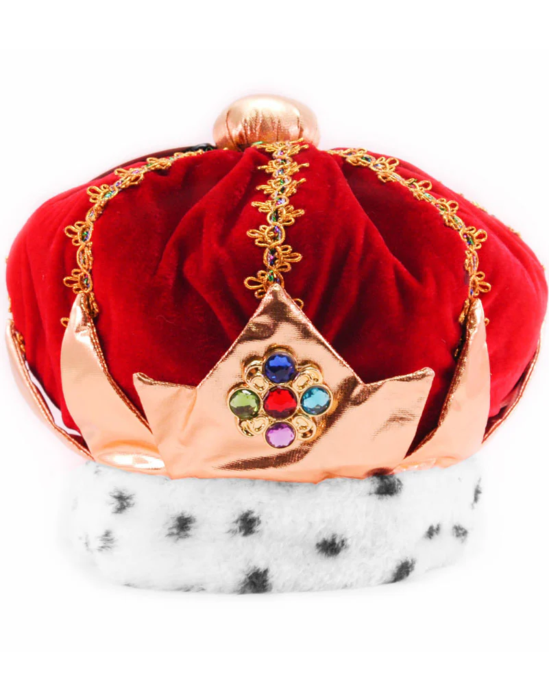 Red Plush King Hat - Image 2