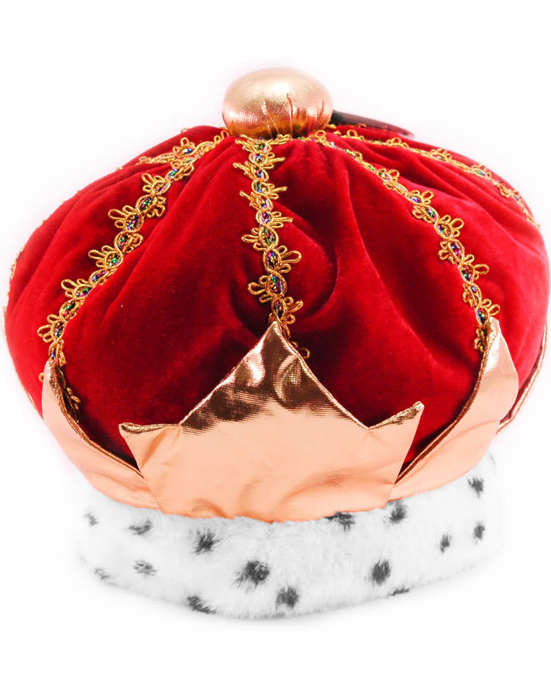 Red Plush King Hat - Image 3
