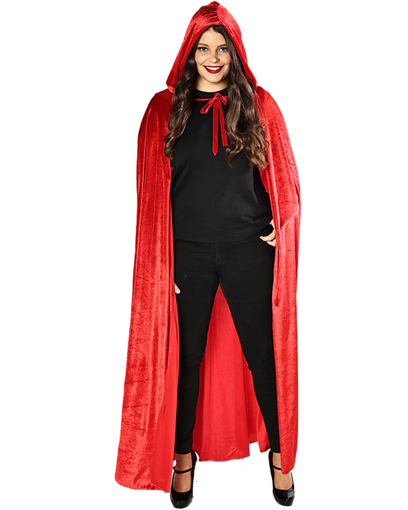 Red Velvet Deluxe Adults Cape - Image 3