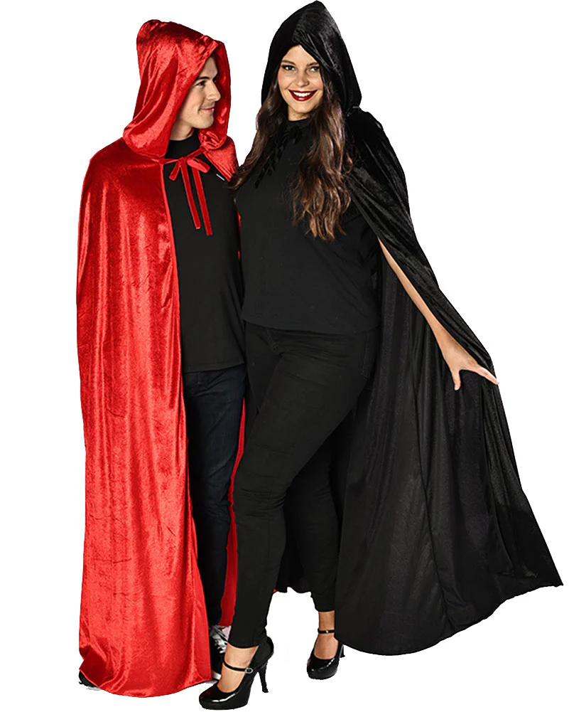 Red Velvet Deluxe Adults Cape - Image 5