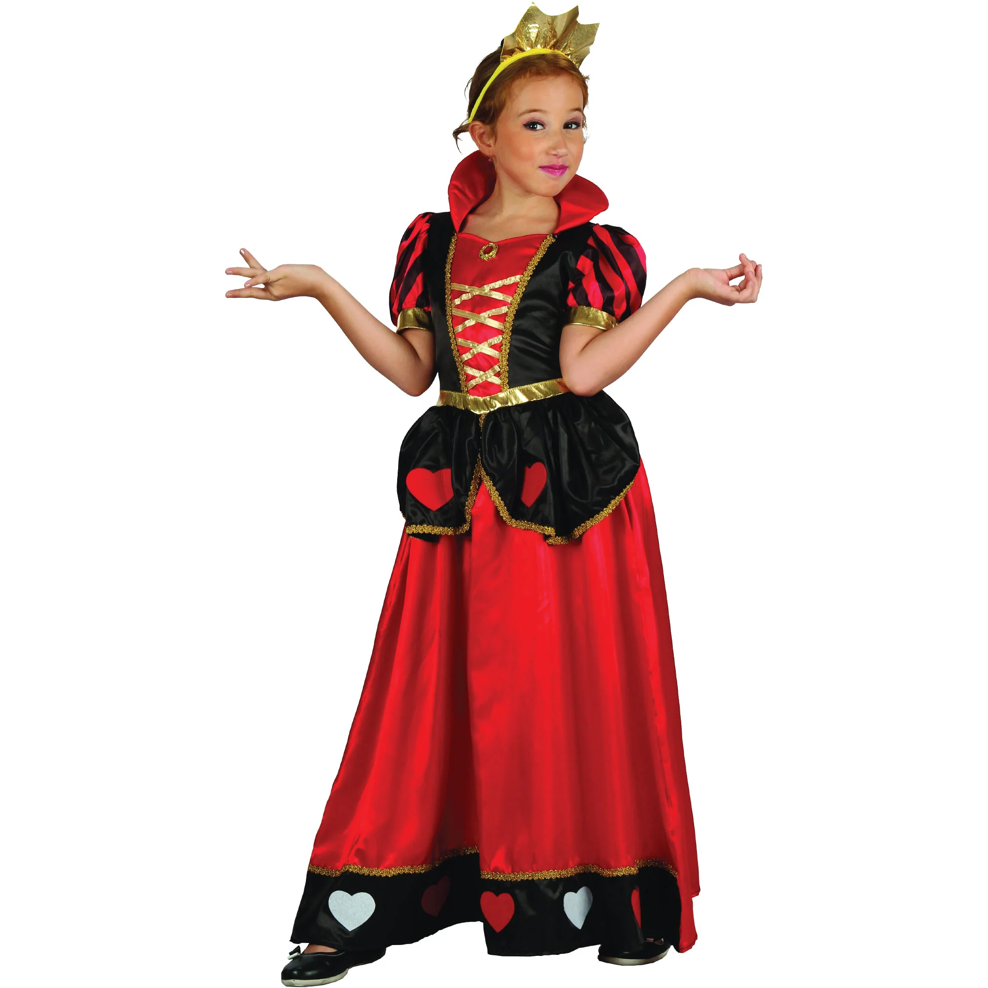 Regal Queen of Hearts Girls Book Week Costume 6-8 Years