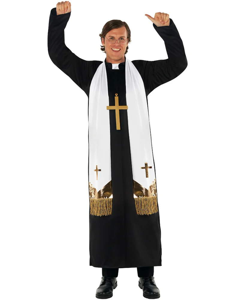 Religious Priest Mens Costume - Image 7