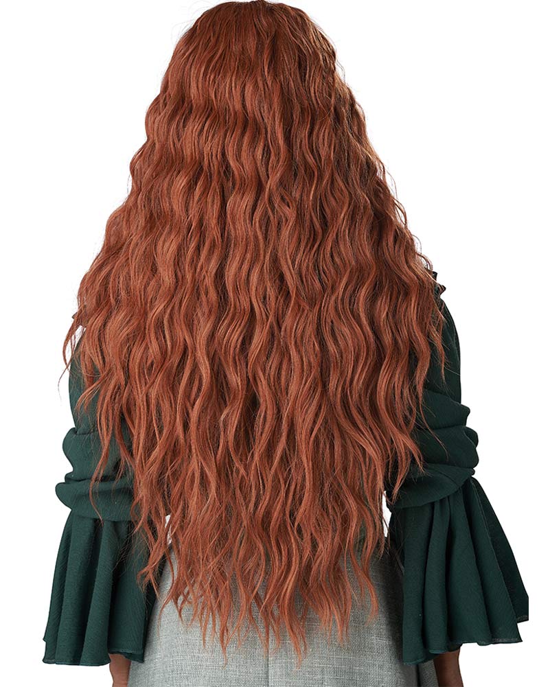 Renaissance Maiden Long Auburn Wig - Image 3