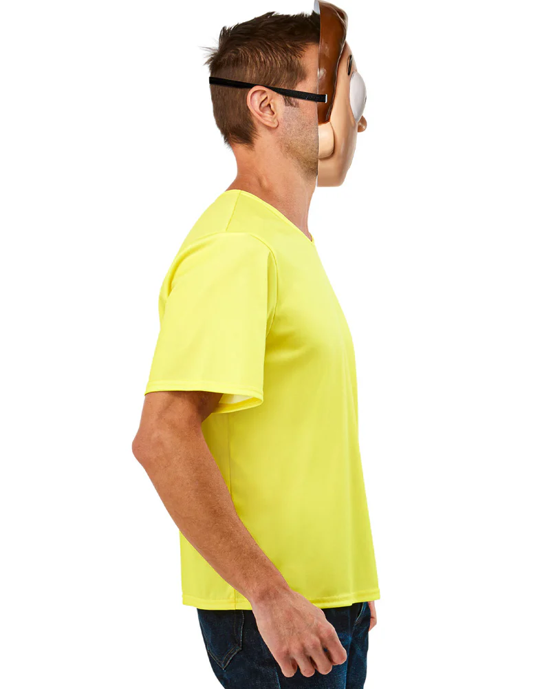 Rick and Morty Morty Shirt and Mask Adult Costume - Image 2