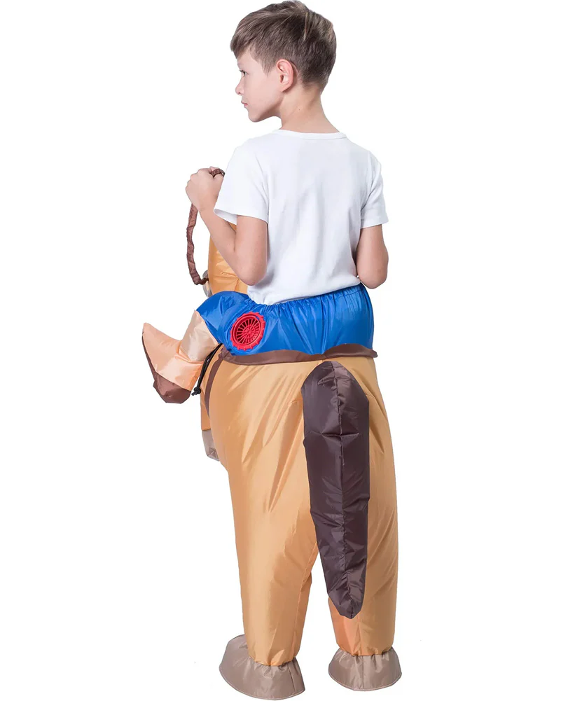 Ride On Western Cowboy Inflatable Boys Costume - Image 3