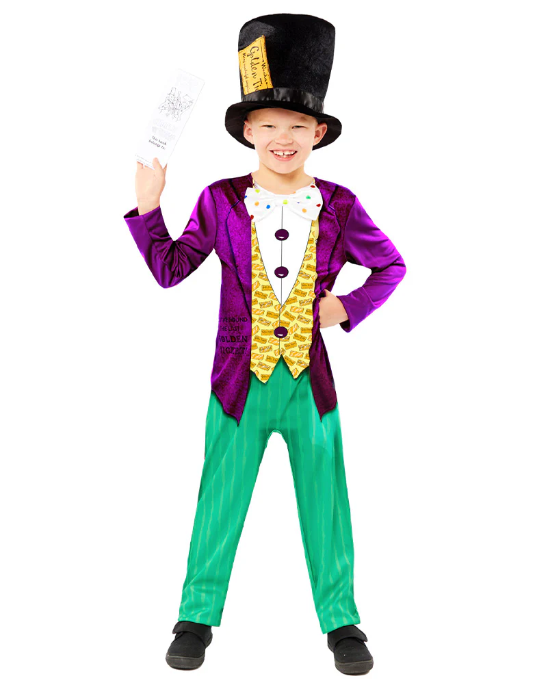 Roald Dahl Charlie and the Chocolate Factory Willy Wonka Sustainable Boys Book Week Costume