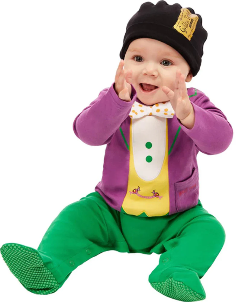 Roald Dahl Willy Wonka Purple Baby Book Week Costume