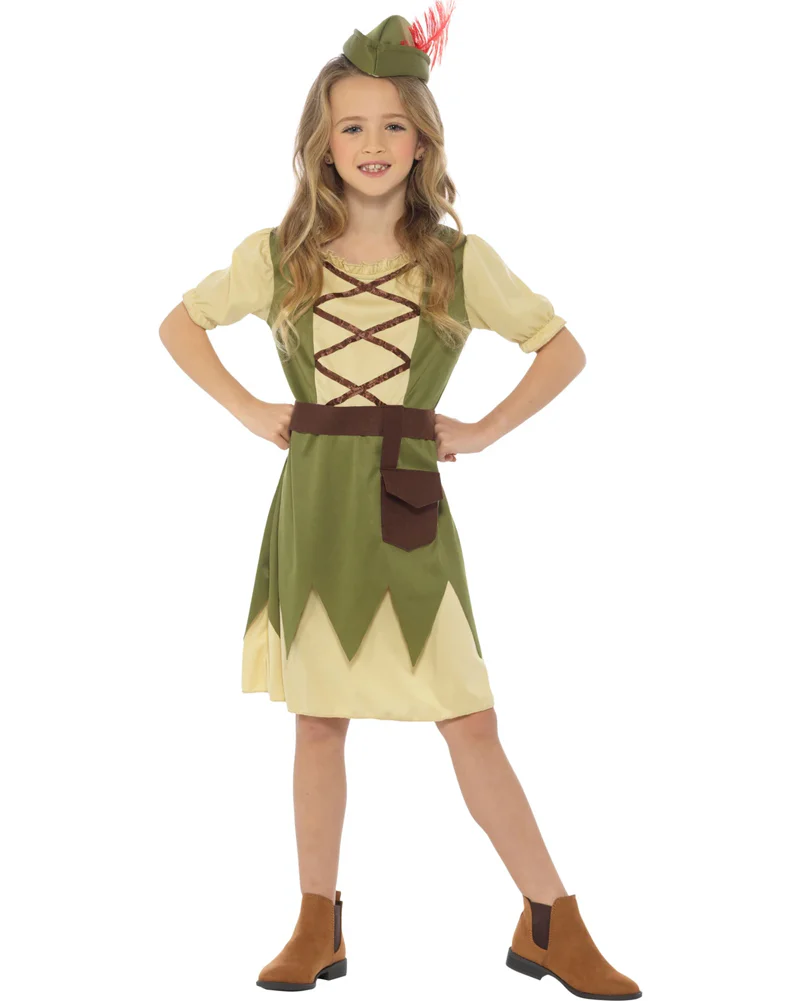 Robin Hood Dress Girls Book Week Costume - Image 2