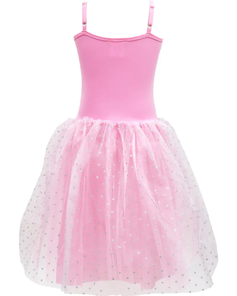 Romantic Ballet Sequin Sparkle Party Dress Girls Costume - Image 3