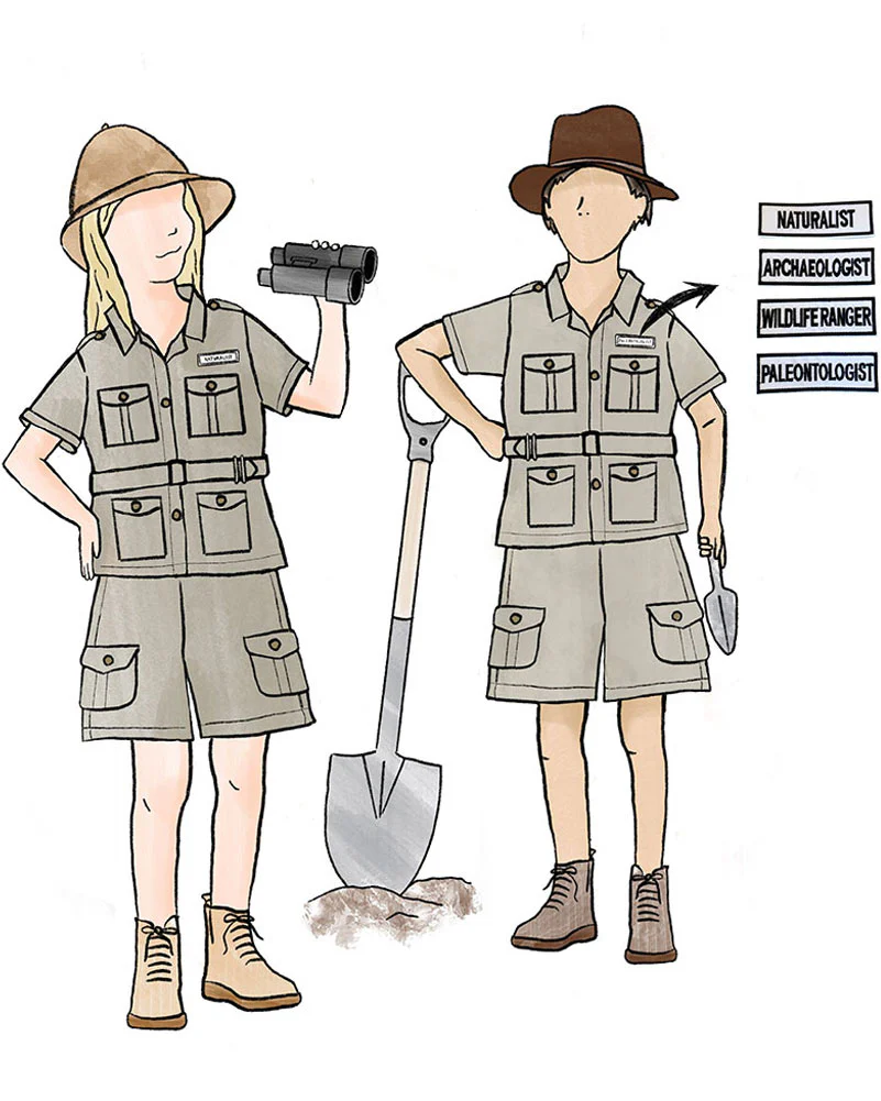 Safari Suit Deluxe Adult Book Week Costume - Image 10