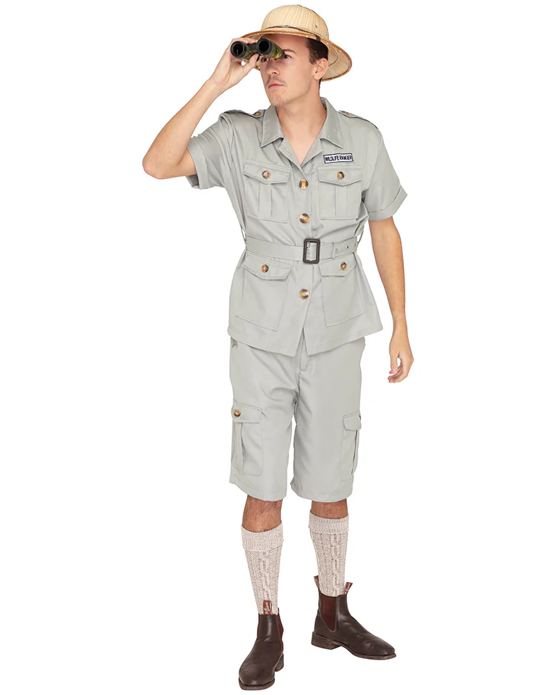 Safari Suit Deluxe Adult Book Week Costume - Image 2