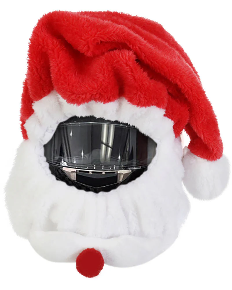 Santa Plush Motorbike Helmet Cover - Image 2