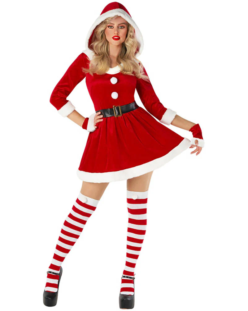 Santa Short Dress Womens Costume - Image 3