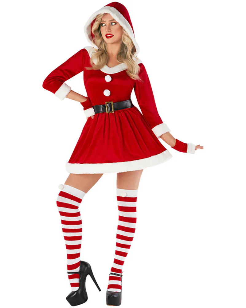 Santa Short Dress Womens Costume - Image 5