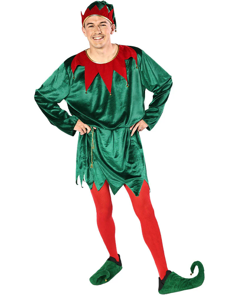 Santas Favourite Elf Adult Plus Size Christmas Costume - Image 3