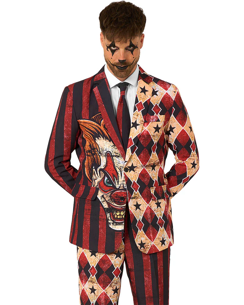 Scary Clown Red Mens Suitmeister - Image 3