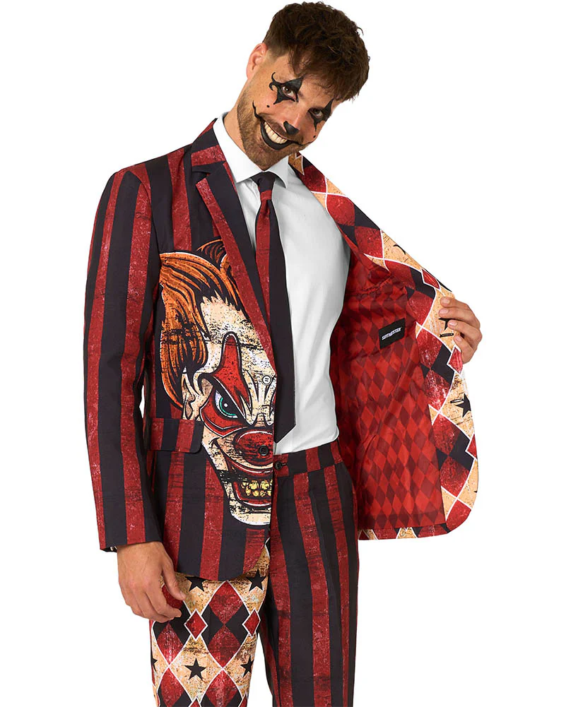 Scary Clown Red Mens Suitmeister - Image 5