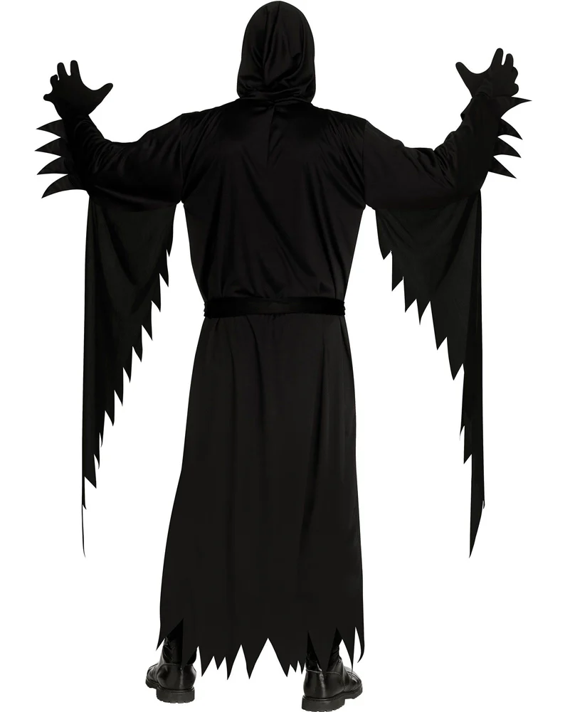 Scream Ghost Face Aged Mens Plus Size Costume - Image 2
