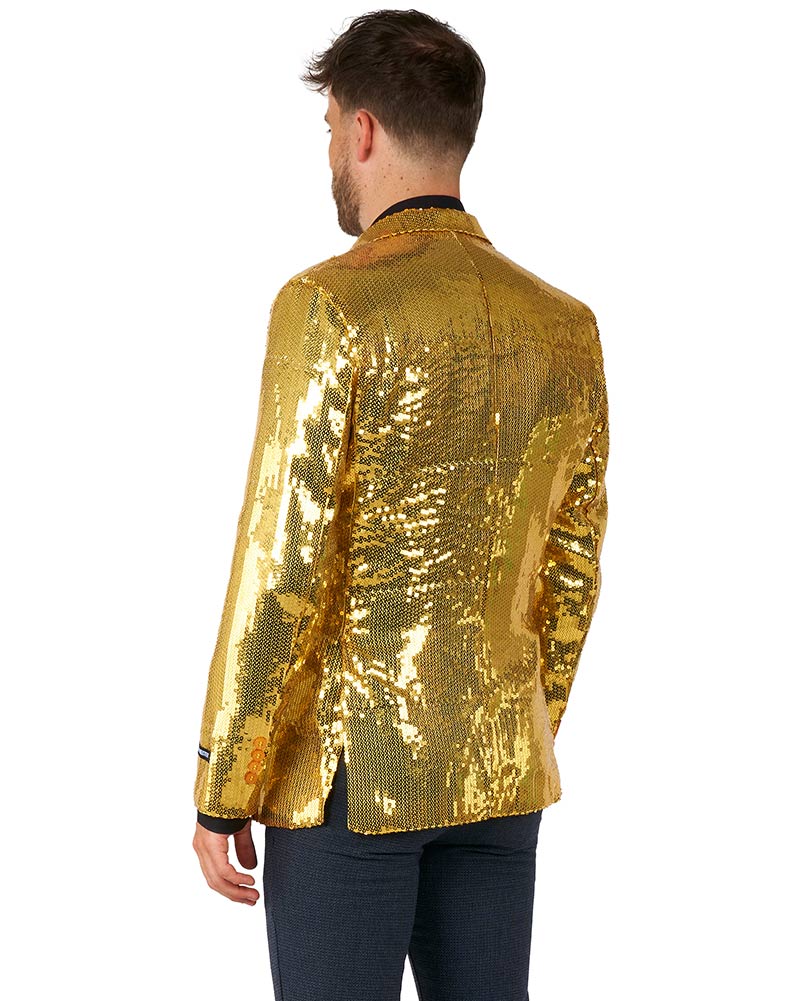Sequins Gold Mens Suitmeister Jacket - Image 2