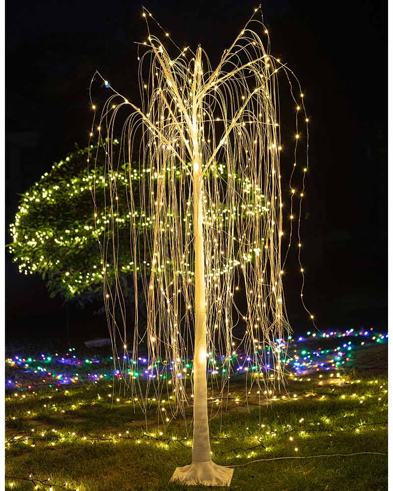 Shimmer Christmas LED Willow Tree 1.8m - Image 2