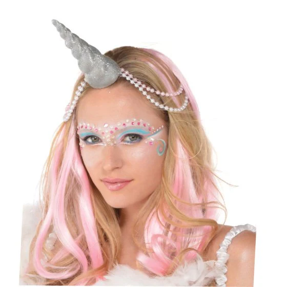 Silver Glittered Unicorn Horn - Image 2