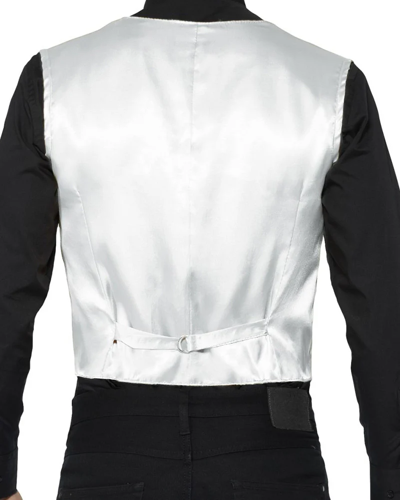 Silver Sequin Waistcoat - Image 2
