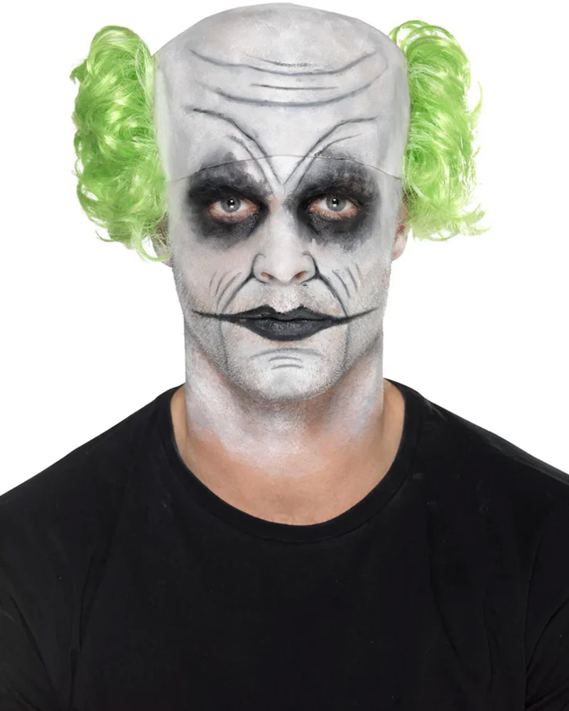 Sinister Clown Bald Cap and Makeup Kit - Image 4
