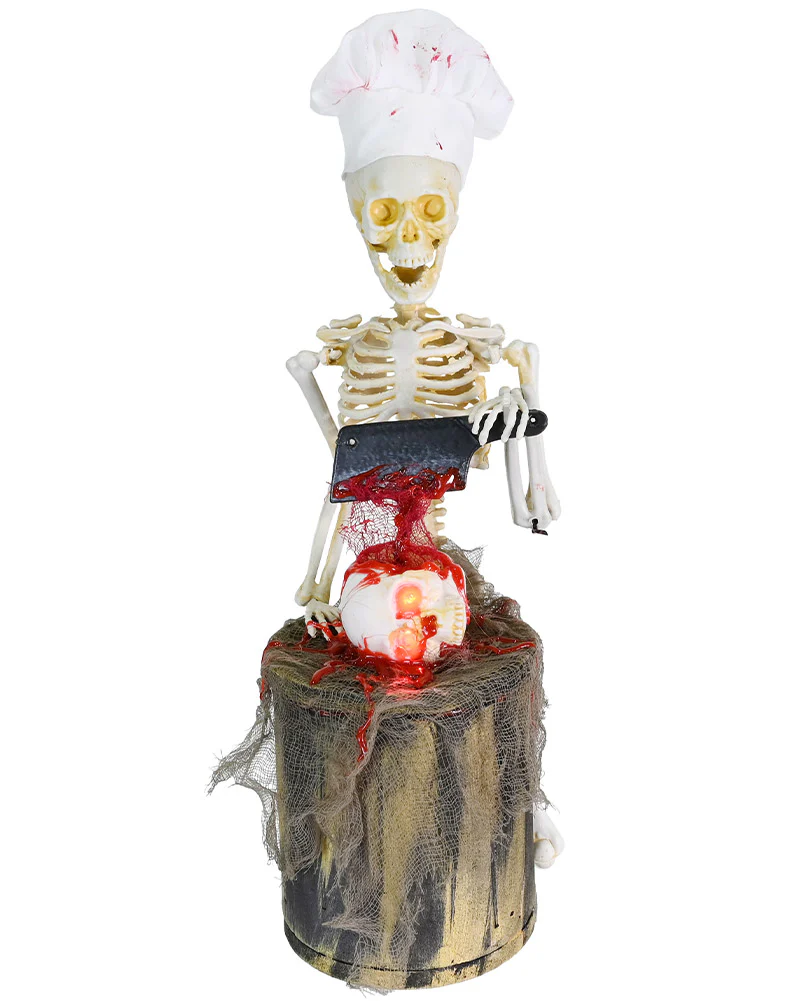 Skeleton Chef Animated Decoration 30cm - Image 2