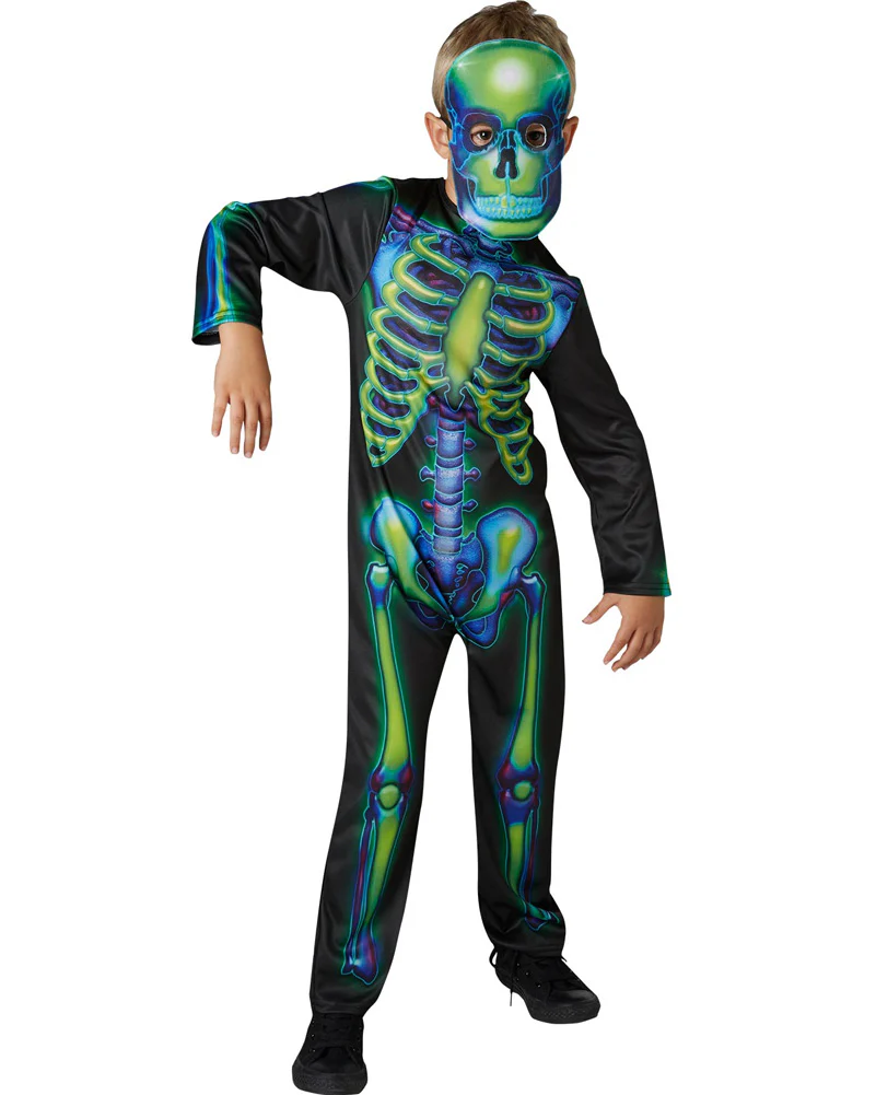 Skeleton Glow in the Dark Boys Costume - Image 2