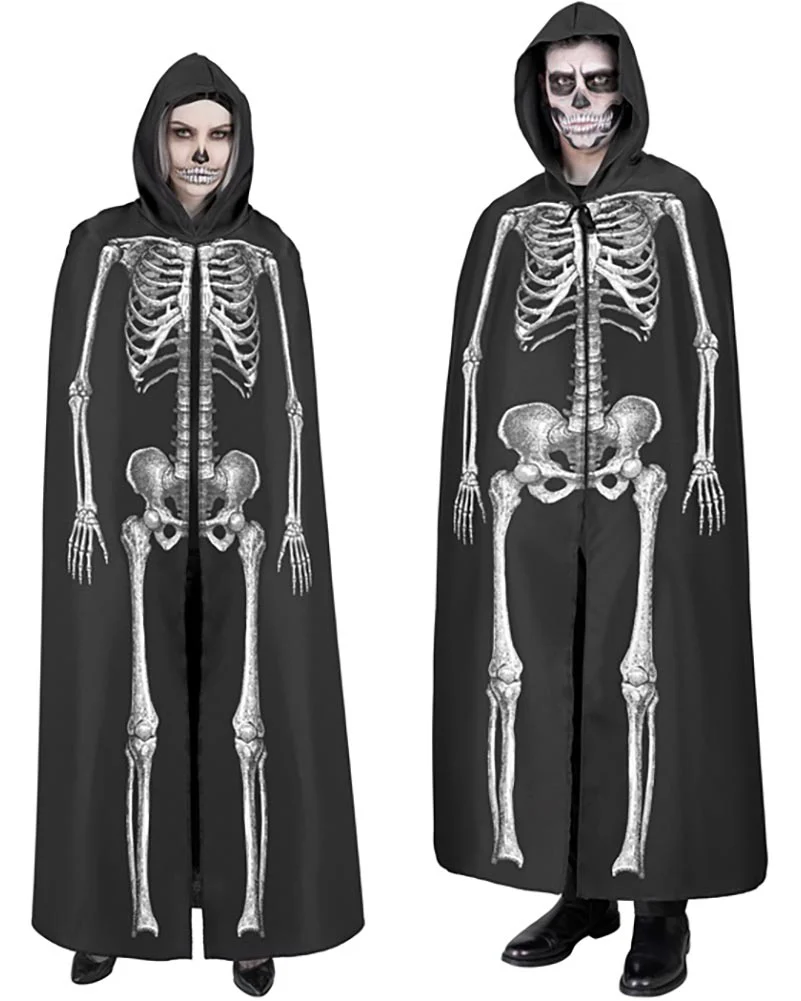 Skeleton Hooded Cape - Image 4