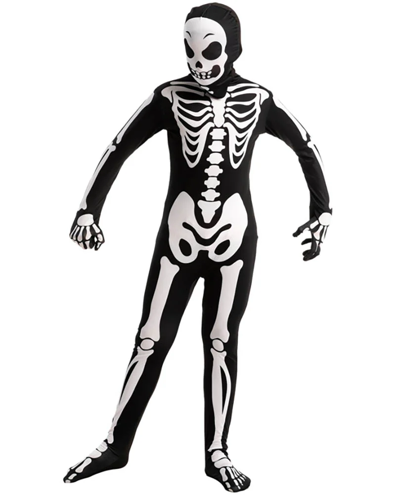 Skeleton Second Skin Kids Costume - Image 5